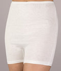 Cotton Straight Leg Panty (L126) - White