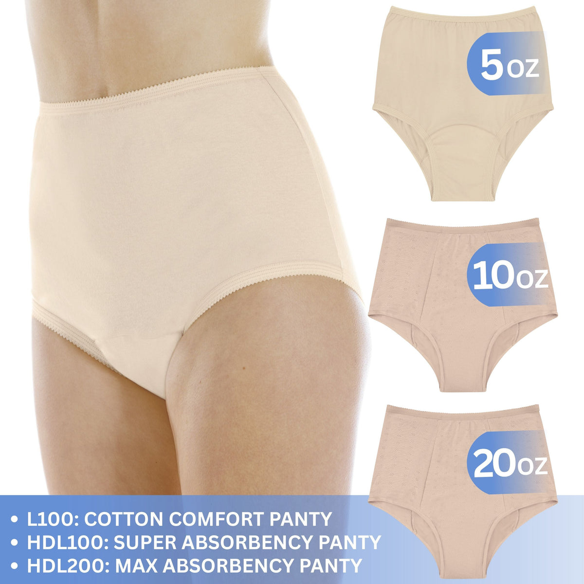 Women's 3 Pair Starter Pack (Super, Maximum, Cotton Comfort) Wearever