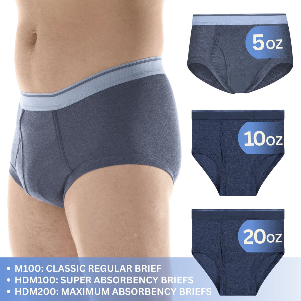 Men's 3 Pair Starter Pack (Super, Maximum, & Classic Absorbency) Wearever