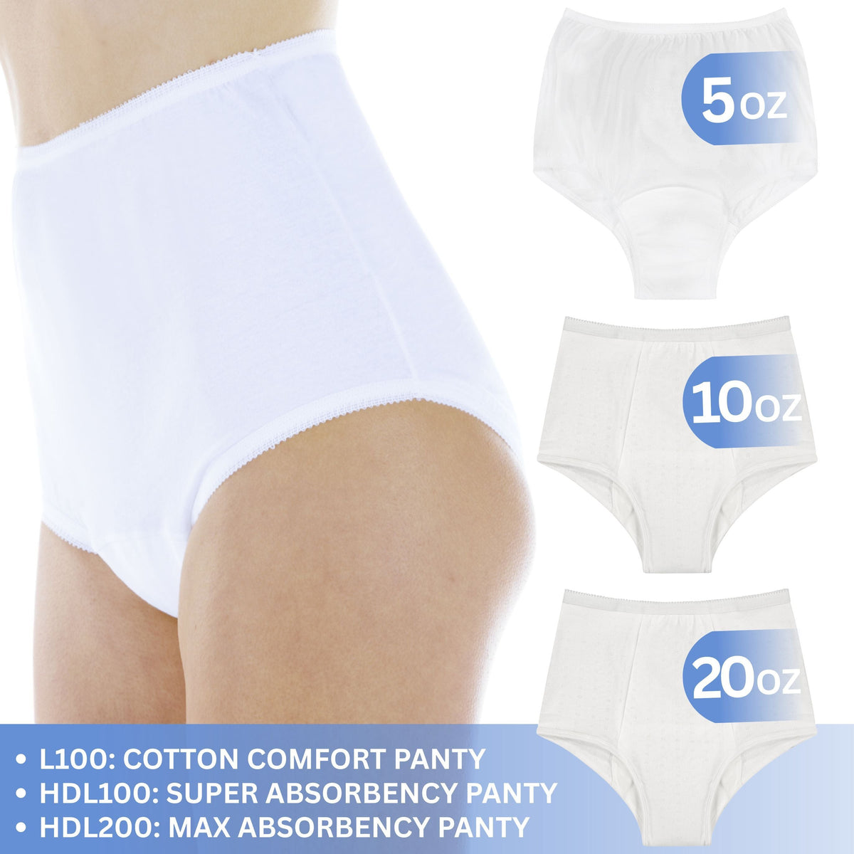 Women's 3 Pair Starter Pack (Super, Maximum, Cotton Comfort) Wearever