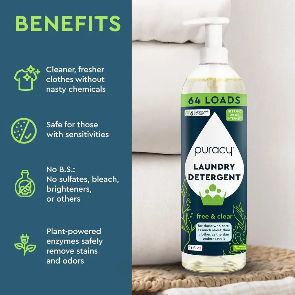 Puracy Natural Laundry Detergent Wearever Incontinence