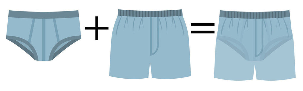 Regular Absorbency 2-in-1 Boxer (MBB200) - Brief + Boxer