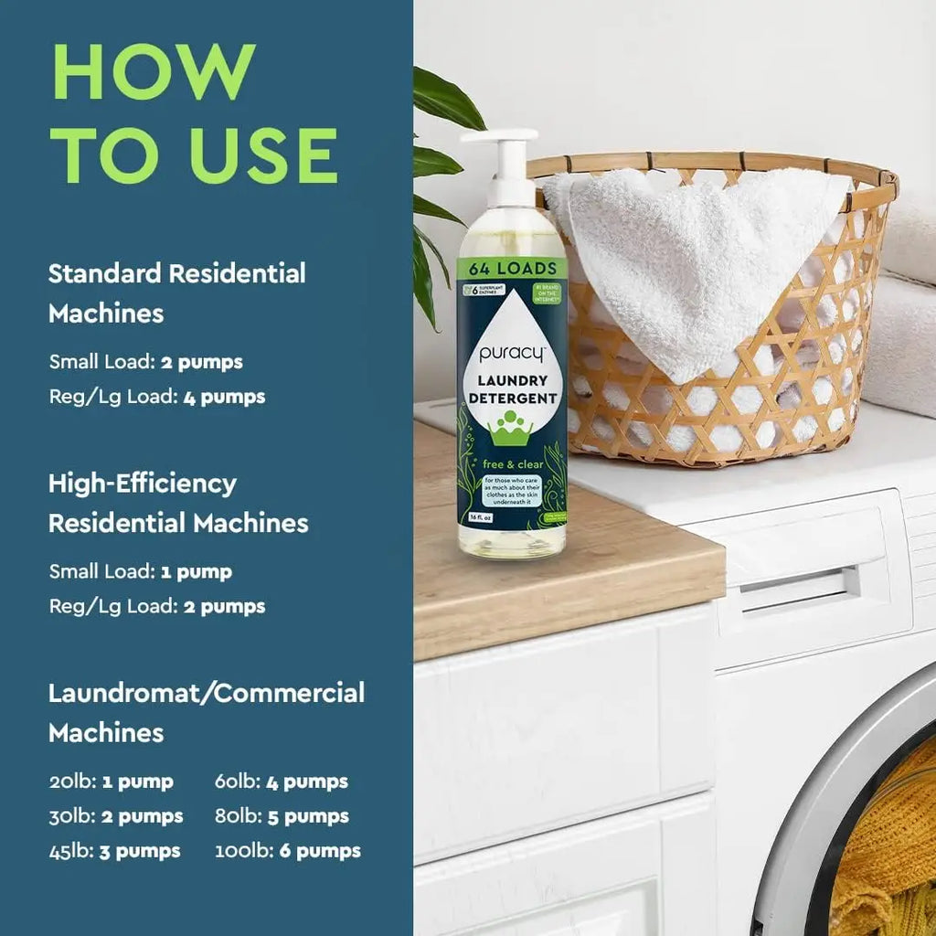 Puracy Natural Laundry Detergent Wearever Incontinence