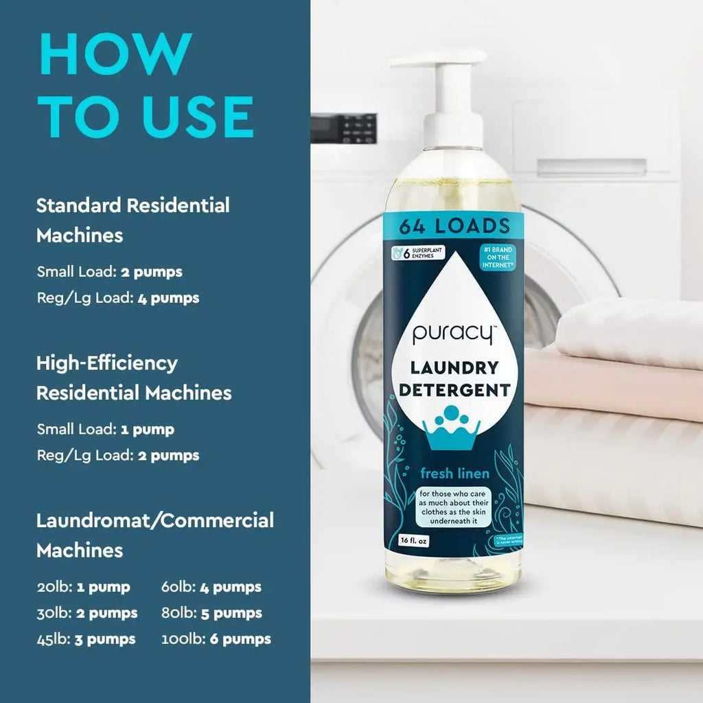 Puracy Natural Laundry Detergent Wearever Incontinence