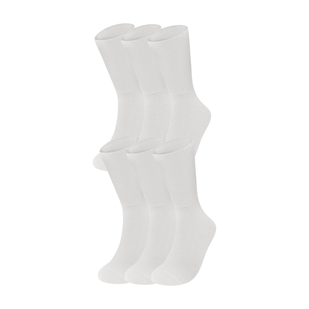Clearance Wearever® 100% Cotton - 6 Pair Pack Mesh Top Diabetic Sock Wearever Incontinence
