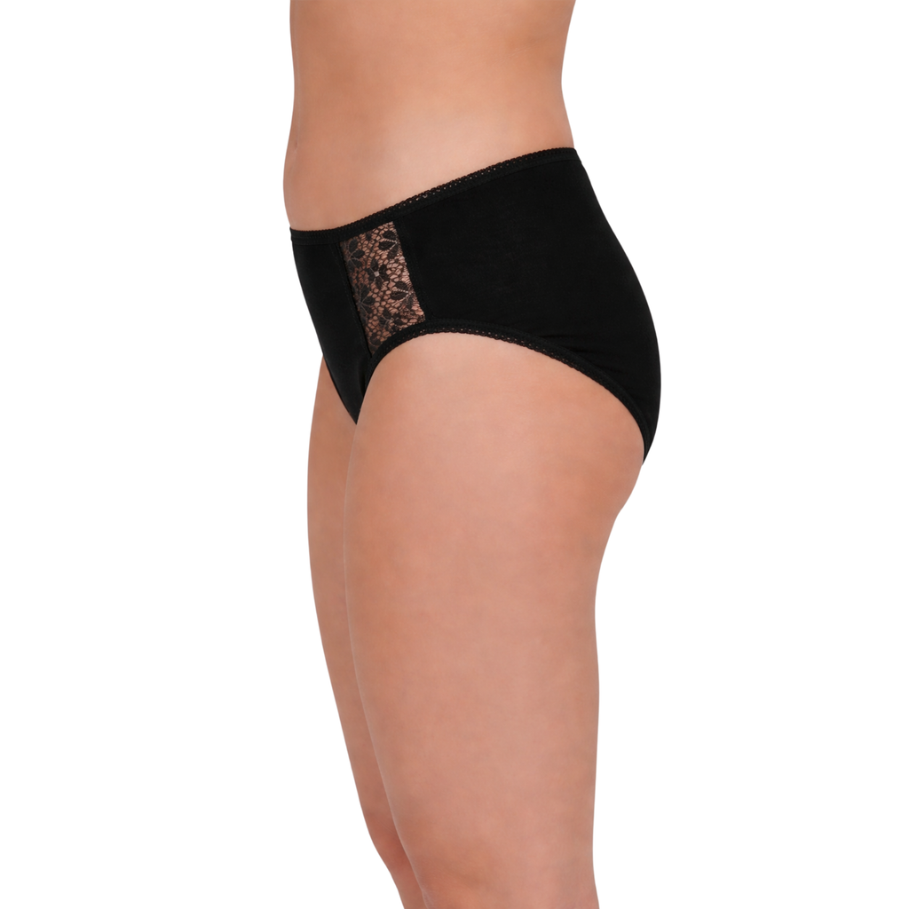 Maximum Absorbency Lace Bikini Hi Cut Panty (SKU: HDL600) Wearever Incontinence
