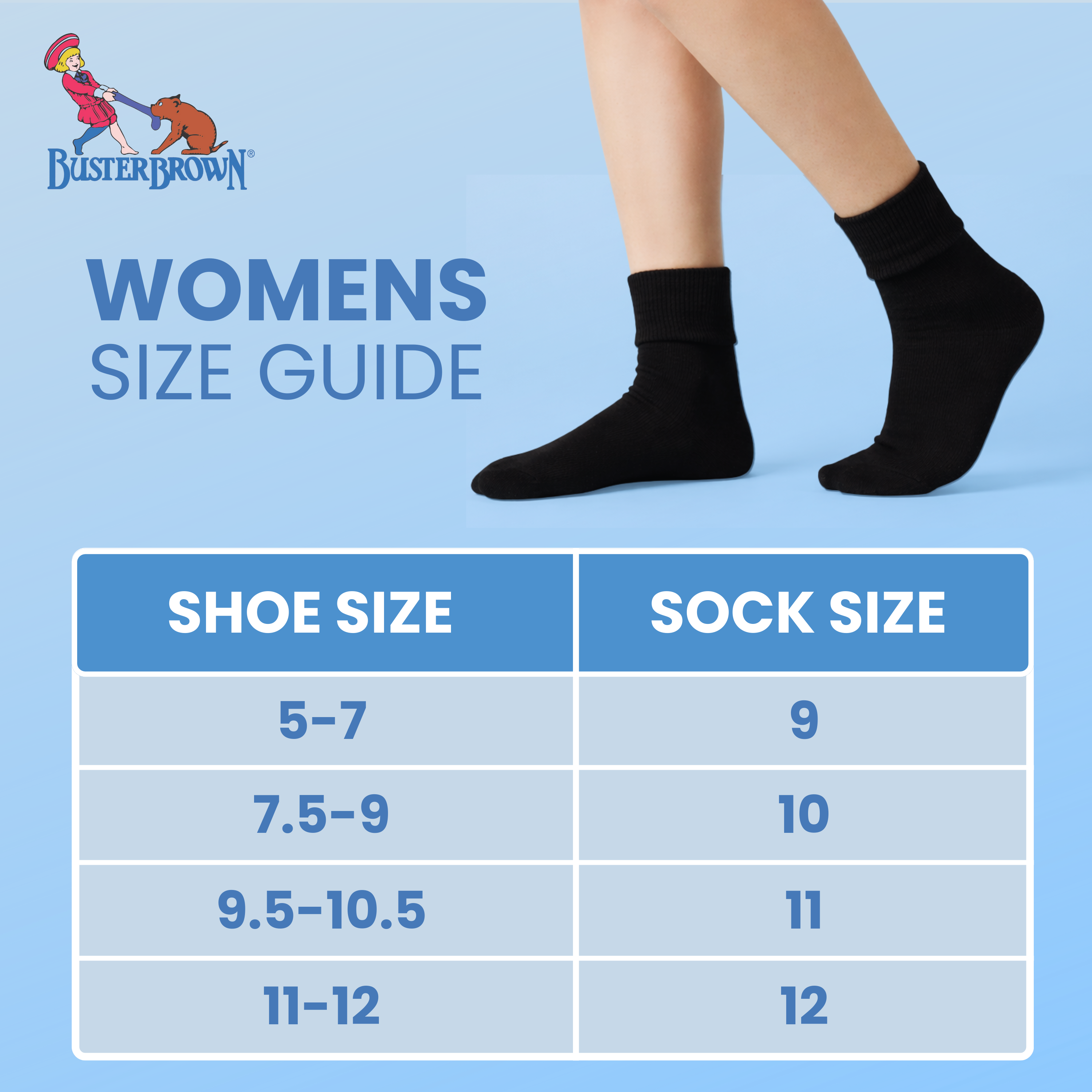 3-Pack Women's Cotton Diabetic Socks Buster Brown