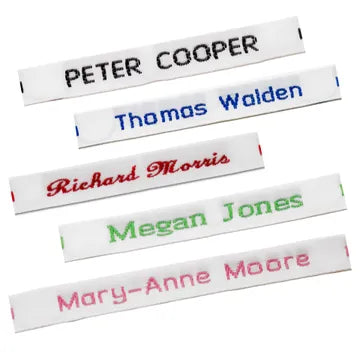 Black Woven Sew-on Name Tapes