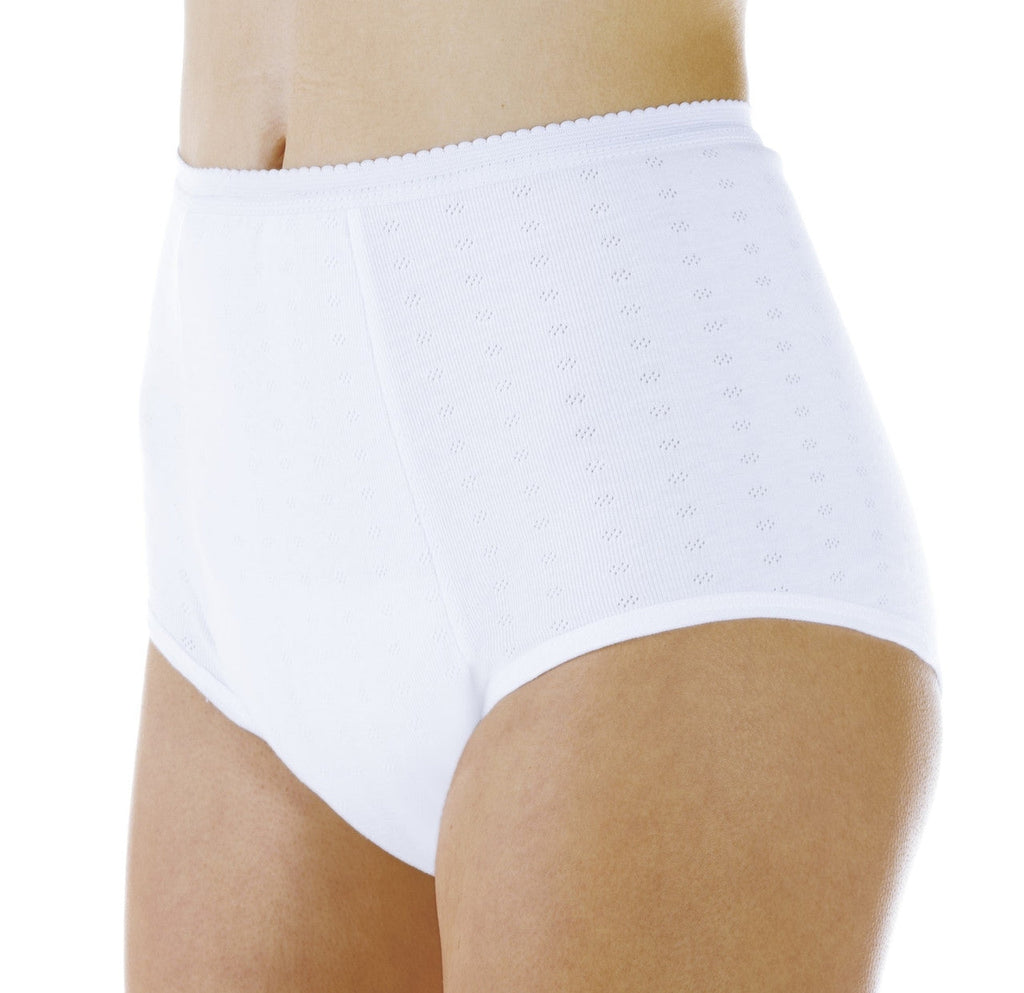 Super Absorbency Full Cut Panty (HDL100) - White