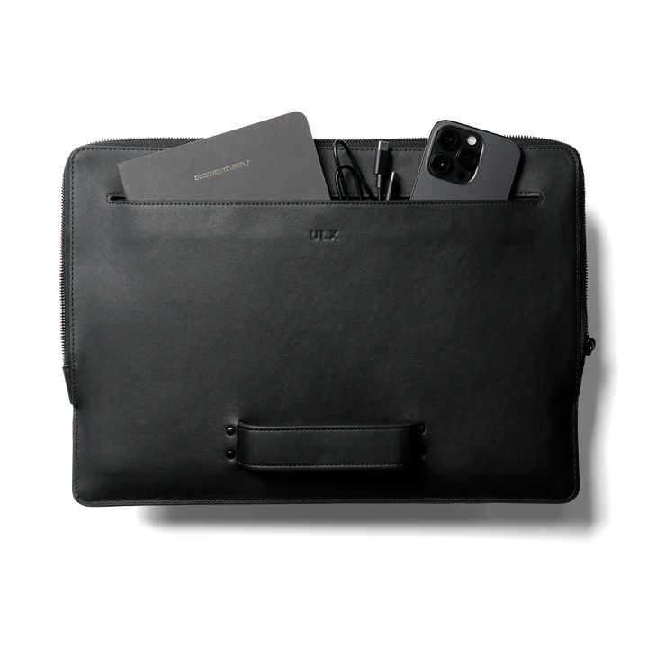 Leather MacBook Sleeve - Black