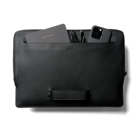 Leather MacBook Sleeve - Black